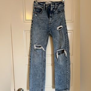 Abercrombie & Fitch The Ankle Straight Ultra High Rise